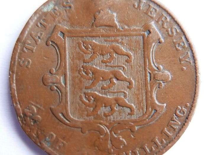 1844 Jersey One Twenty-Sixth 1/26 Shilling Coin