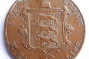 1844 Jersey One Twenty-Sixth 1/26 Shilling Coin