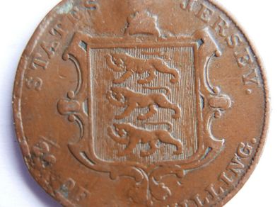 1844 Jersey One Twenty-Sixth 1/26 Shilling Coin