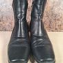 Womens CLARKS black wedge casual boots zip up ankle Size UK 7.5 EU 41 Image 3