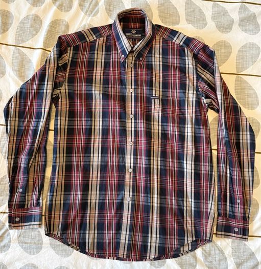 Sergio Tacchini Vintage Plaid Button-Down Shirt