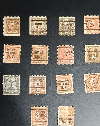 1900s 1930s USA City Cancel Selection