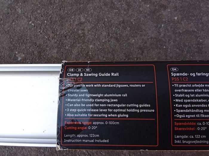 Clamp and Saw Guide Rail.