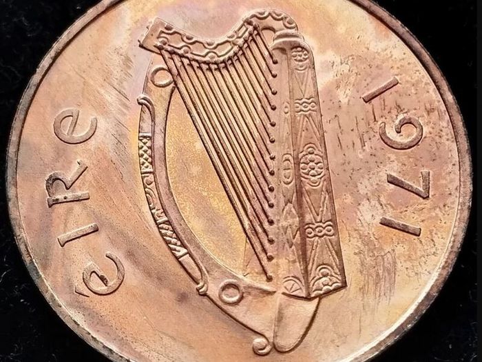 [#2338] - Ireland 1971 | SPECIMEN | Irish 2p | Irish Two Penny | KM.21