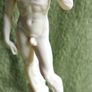 Vintage Sculpture of Statue of David in Resin by A. Santini Italy Male Nude Vintage  Italy 1960 Image 4