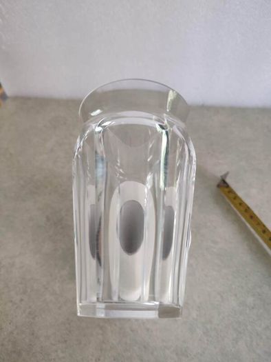 Estate Signed Baccarat Tallyrand Nelly Cut Crystal Bud / Flower Vase Perfect