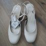 Ladies zara cream sling backs size 41 Image 2