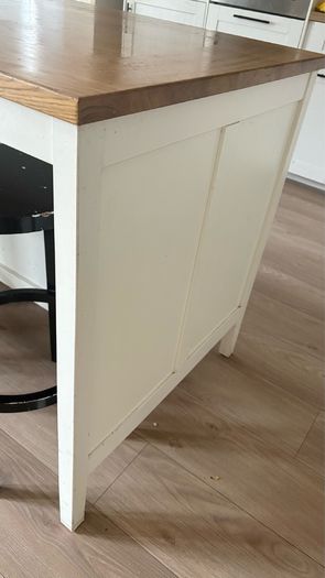 IKEA TORNVIKEN off-white, oak, kitchen island