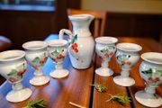 Beautiful Ballydugan studio pottery set