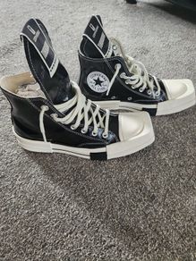 Converse rick owens x turbodrk chuck 70 high black laquer shoes unisex