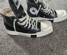 Converse rick owens x turbodrk chuck 70 high black laquer shoes unisex