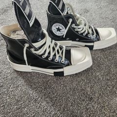 Converse rick owens x turbodrk chuck 70 high black laquer shoes unisex