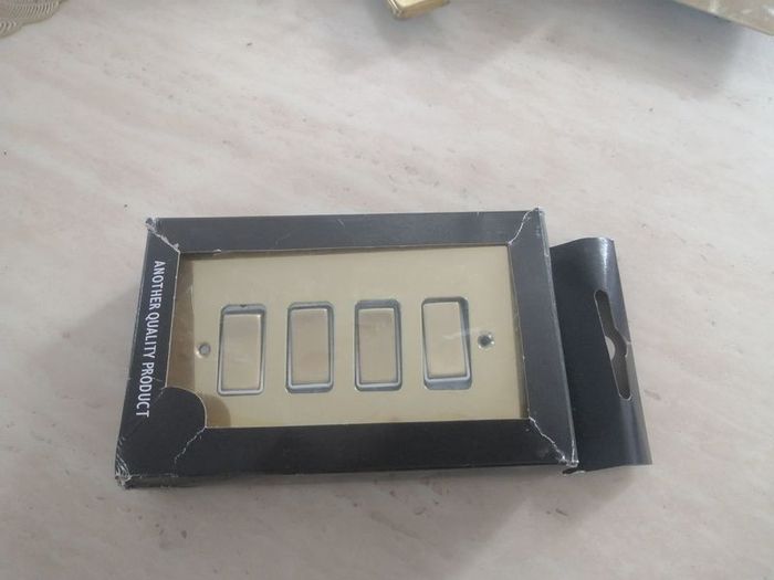 Georgian Brass Light Switch