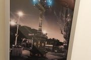 Framed A4 Photo Of iconic Dublin landmark The Five Lamps, by Max The specific print is a Lmt edition