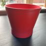 Ikea red flower pot Image 2