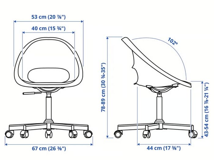 Plastic Swivel Chair - Ikea ELDBERGET