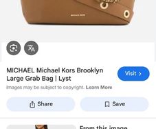 Michael Kors large tan bag