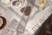 Beautiful Rare Old Glass Rolling Pin with Plugs 1950s, these pins could be filled with cold water or crushed ice to keep pastry dough chilled while rolling