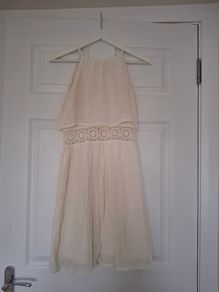 Cream summer Mini dress
