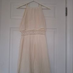 Cream summer Mini dress
