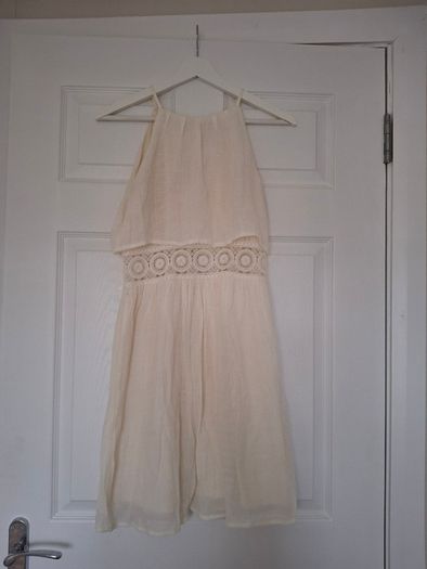 Cream summer Mini dress