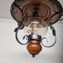 Vintage French Copper 1970s ceiling light Image 4