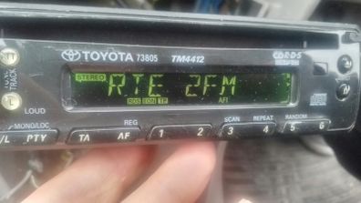 Toyota Hilux, Avensis, Celica & Others Panasonic Single DIN RDS Radio with CD Player Toyota TM4412