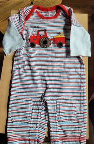 Baby boy lovely striped romper 3-6 months