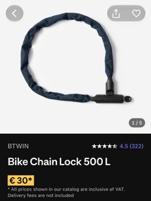 Bicycle lock