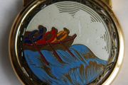 Vintage Ladies Zenith Round Enamel Lighter