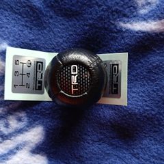 Genuine TRD Leather Shift Knob with Pattern Sticker JZA80 Supra Altezza MR2 AE86