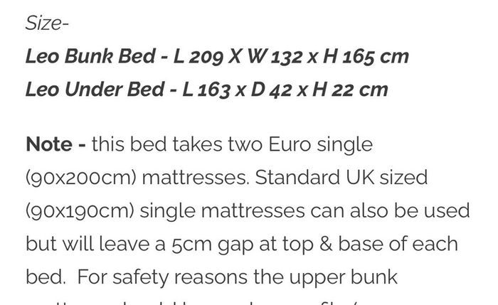 Bunk bed for sale