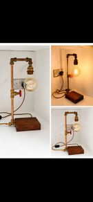 Unique industrial Pipe Table Lamp