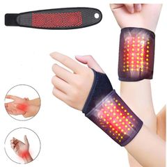 1x Self Heating Wrist Band Magnetic Therapy Support Brace Wrap Heated Hand Warmer Compression Pain Relief Wristband Sanitizer Belt