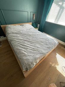 IKEA standard king sized 'MALM' bed frame
