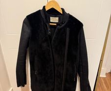 Zara fur and leather coat
