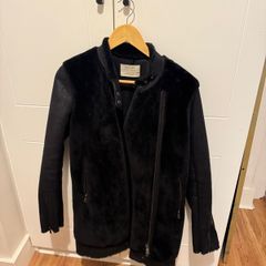 Zara fur and leather coat