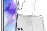 Samsung Galaxy A55 Case Clear Reinforced Corners TPU Flexible for Samsung A55 Phone Cover-Clear