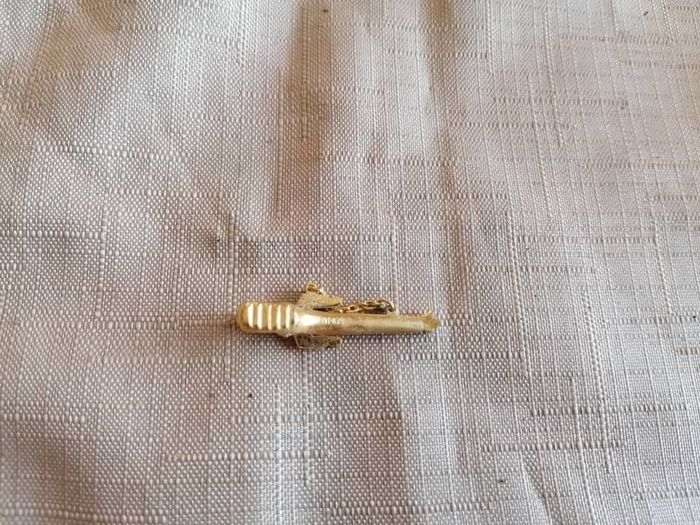 Vintage toledo Demascene sword pendant tie clip