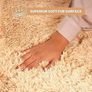 Fluffy Bedroom Rug Beige Large Area Rugs 160 by 230 cm for Living Room Lounge Plush Carpet Modern Soft Shaggy Pile Faux Fur Rug for Home Image 3