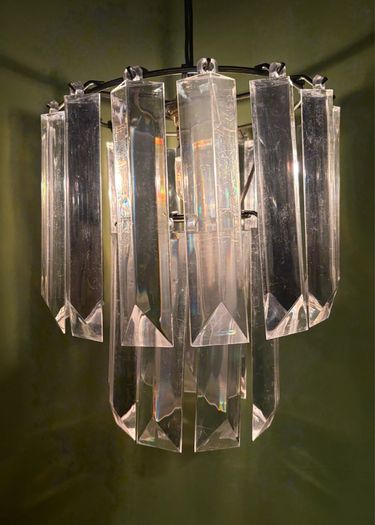 Contempory Acrylic Clear Non Electric Pendant Ceiling Lamp Shade - 25cm