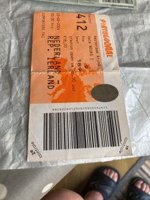 Old 2004 Republic of Ireland ticket (Away) v Holland
