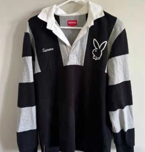 supreme playboy rugby shirt