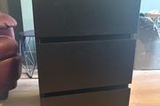 Ikea Malm 3 Drawer Black