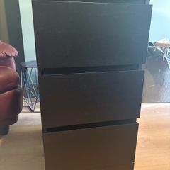 Ikea Malm 3 Drawer Black