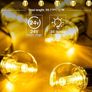 Garden String Festoon Lights - 17M / 55.77FT Garden LED Lights Outdoor Lights Mains Powered Waterproof & 25 Shatterproof Outdoor Patio Lights for Backyard Gazebo Pergola Cafe Party Image 4
