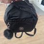 Kipling Mini Backpack (Black with Rose Gold Hardware + Keyring) Image 3