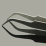 TS-15 Non-Magnetic Stainless Steel Fine Tip Curved Precision Tweezers New - FHT06RT Image 3