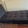 Modern black chaise longue Image 2