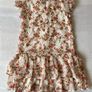 Brand new with tag Girl's Cream Flower Print Dress | Size 5 years Image 5